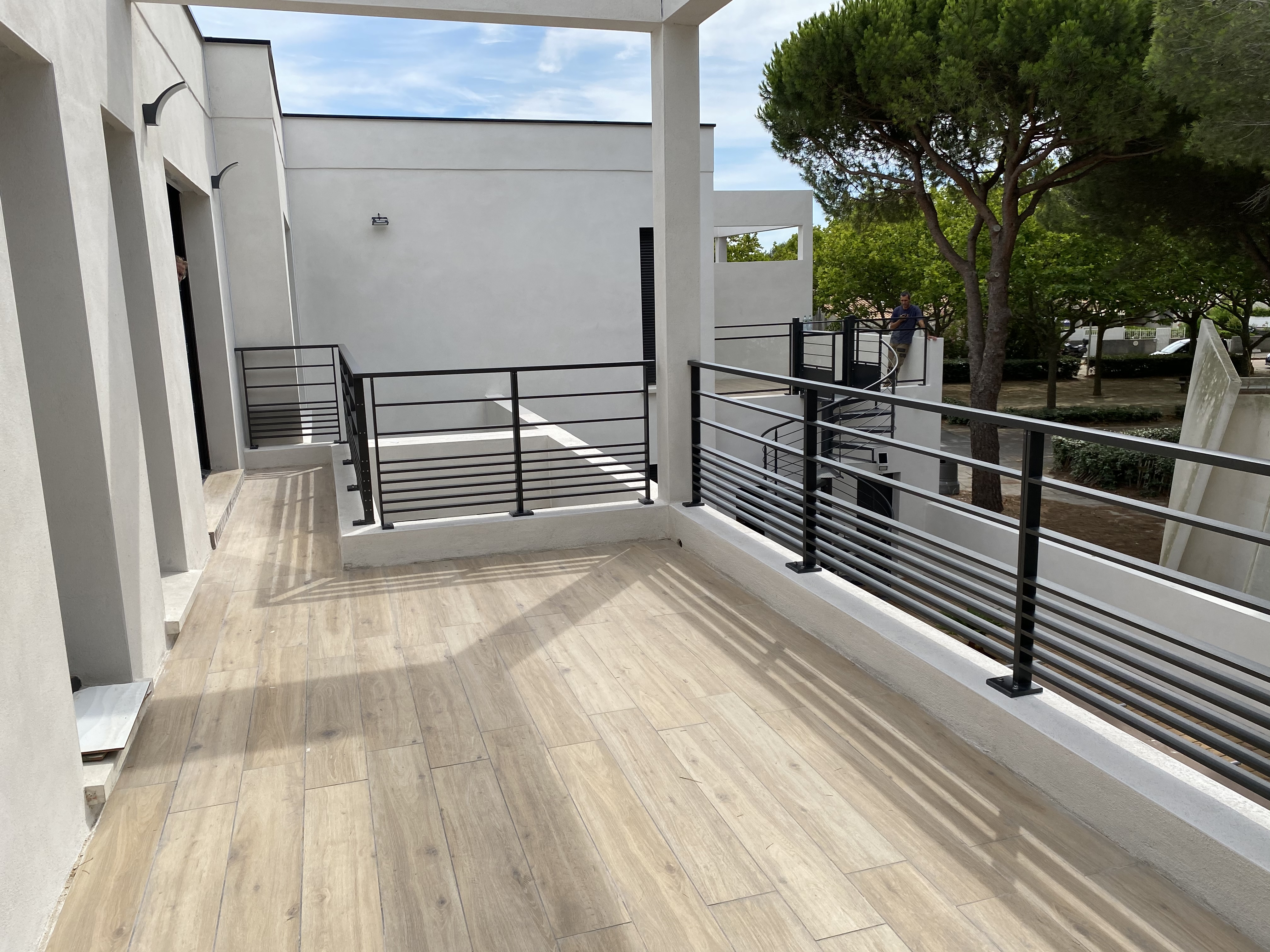 Garde corps en aluminium thermolque