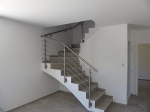 Garde corps d'un escalier dans une maison individuelle