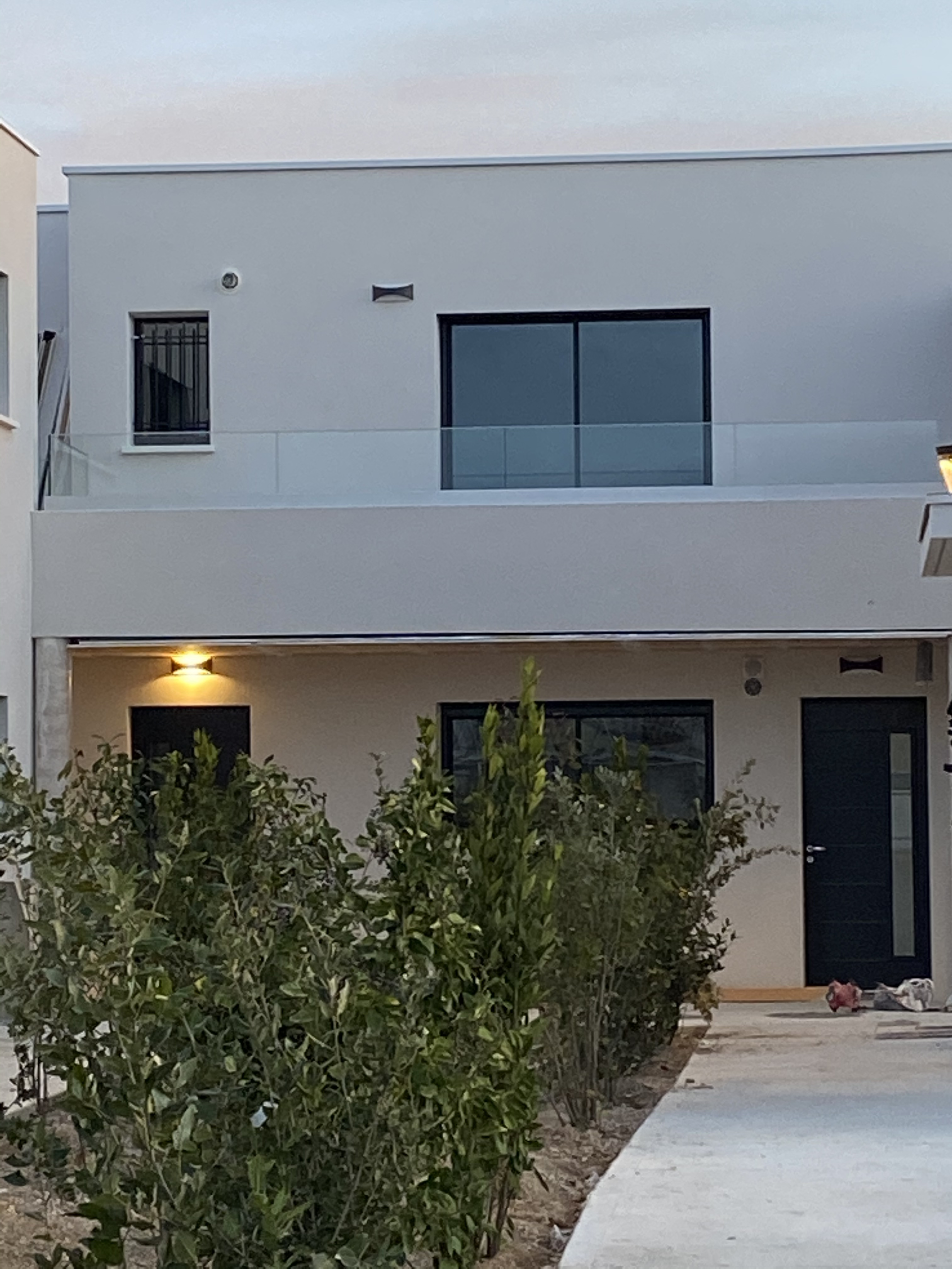 garde fou en verre sur une terrasse