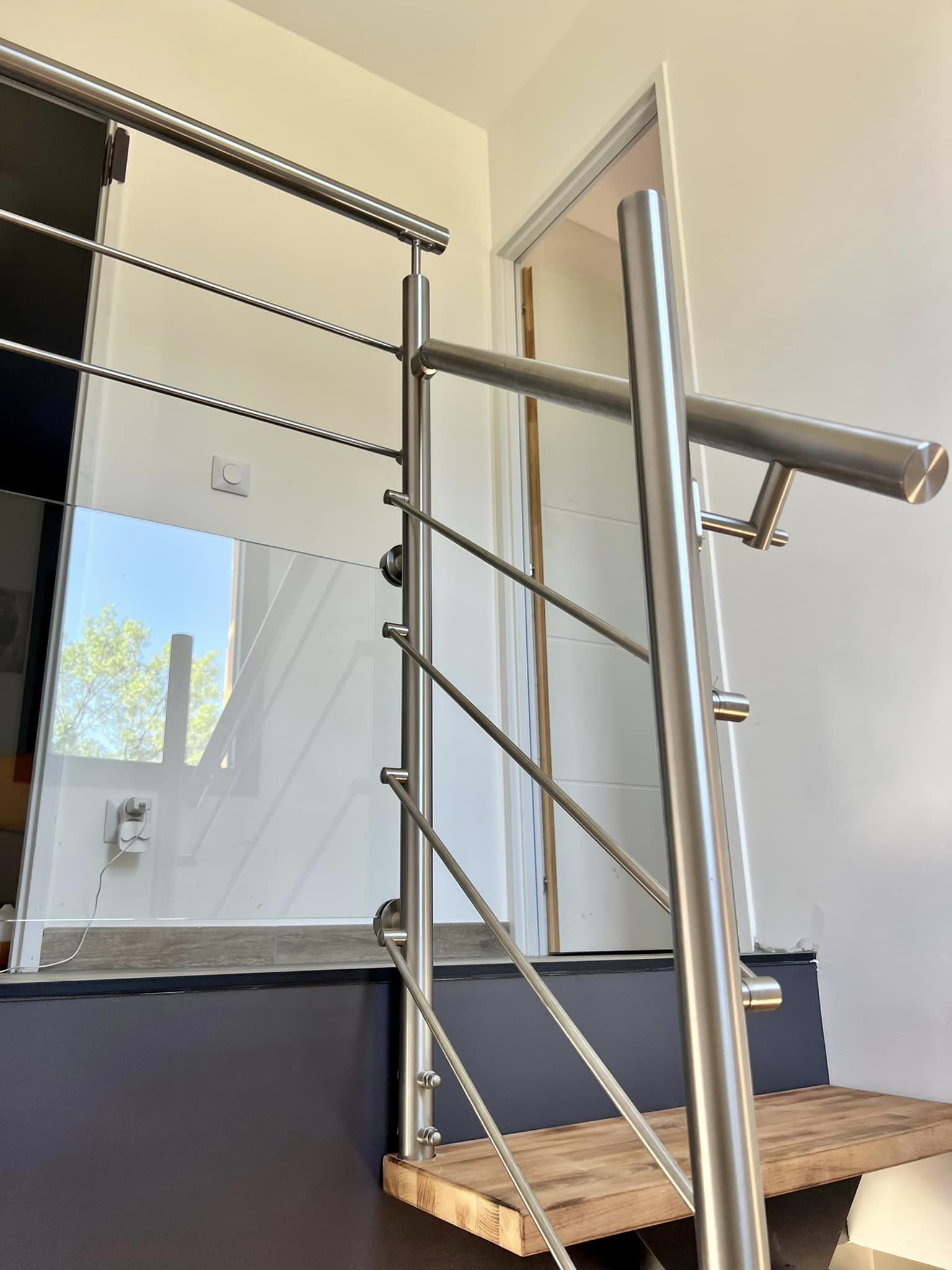 garde-corps en inox d'une habitation à Nîmes près de Montpellier pour un particulier par Alain Baraona