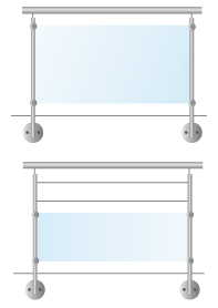 Schema garde-corps main courante